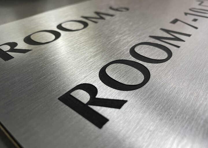 Aluminium External Signage Plaques - 25 Year Life Expectancy Outdoors!