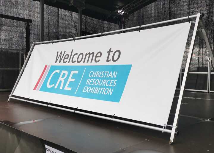 Large Printed Banner & Banner A-Frame for Christian Resources Exhibition