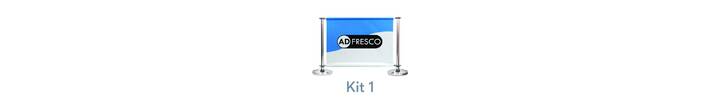 Adfresco Premium Cafe Barrier Kit 1 - Stainless Steel - Cross Rails.jpg