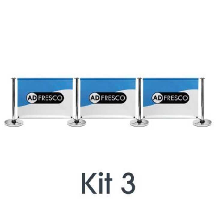 Adfresco® Budget Café Barrier System - Kit 3