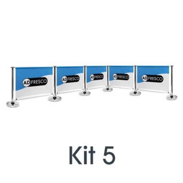 Adfresco® Budget Café Barrier System - Kit 5