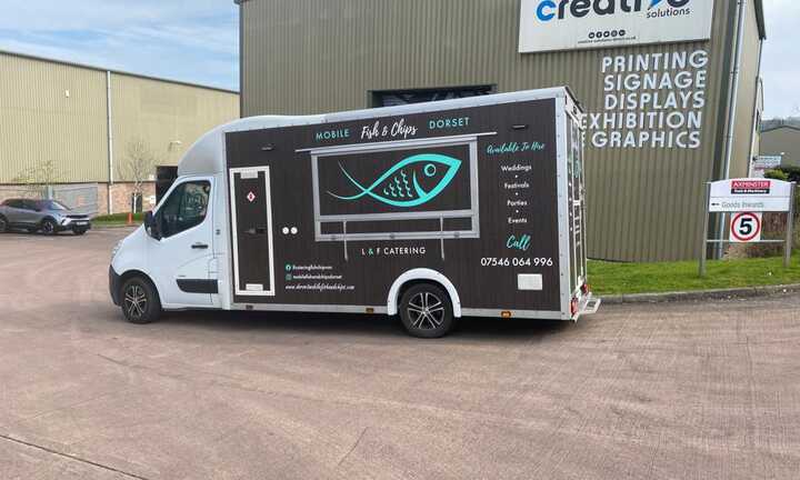 L&F Catering's New Fish & Chips Truck Vehicle Graphics