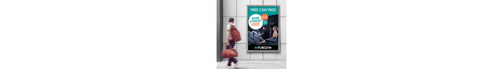 Large 40&quot;x60&quot; Printed Poster Advertising Gym Pass.png