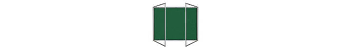 Lockable Premium Felt Noticeboard - Double Door - DARK GREEN.jpg