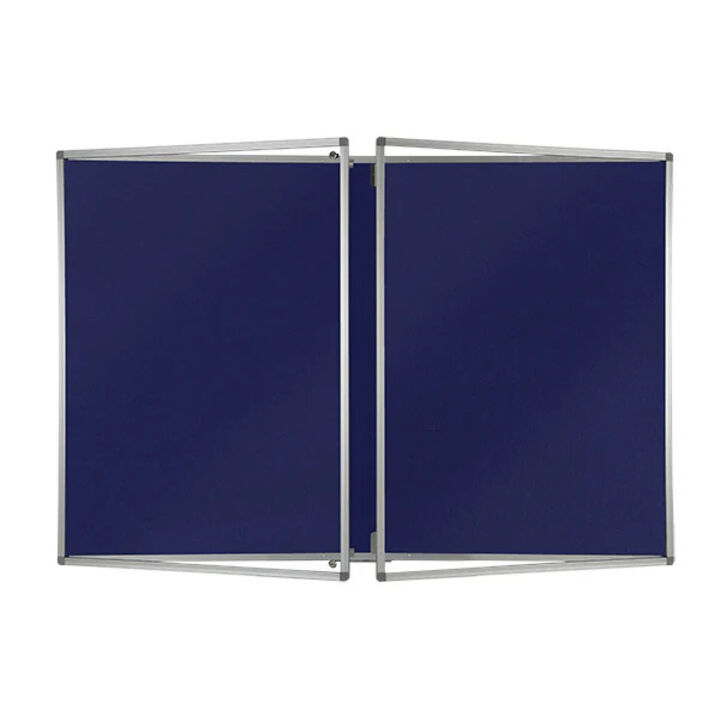 Lockable Premium Felt Noticeboard - Double Door - OXFORD BLUE.jpg