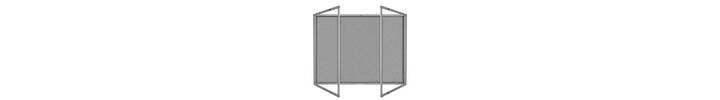 Lockable Premium Felt Noticeboard - Double Door - SILVER.jpg