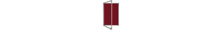 Lockable Premium Felt Noticeboard - Single Door - BURGUNDY.jpg