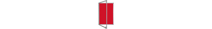 Lockable Premium Felt Noticeboard - Single Door - CHERRY RED.jpg