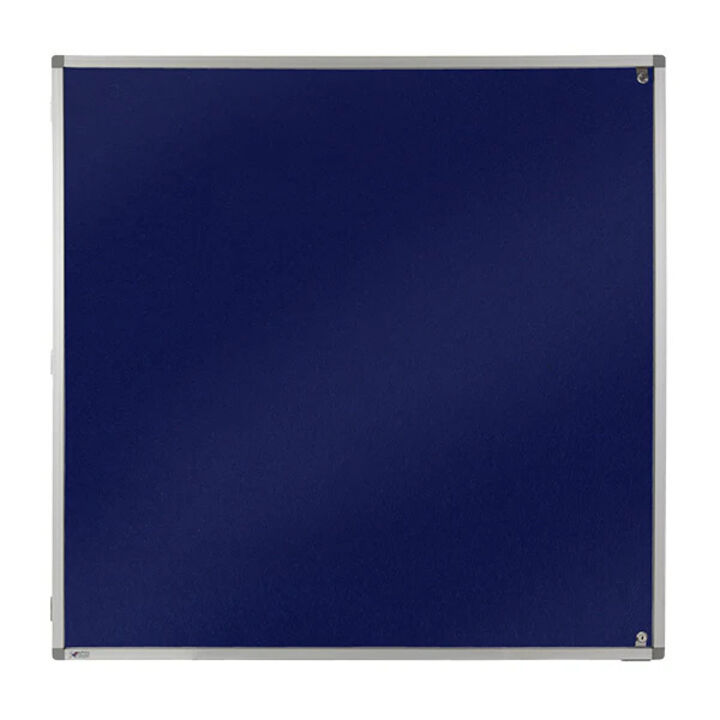 Lockable Premium Felt Noticeboard - Single Door Closed - OXFORD BLUE.jpg