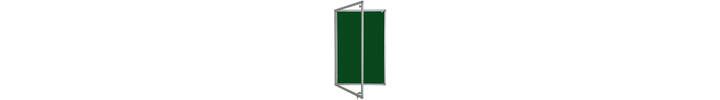 Lockable Premium Felt Noticeboard - Single Door - DARK GREEN.jpg