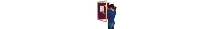 Lockable Wooden Framed Premium Felt Noticeboard - BURGUNDY.jpg