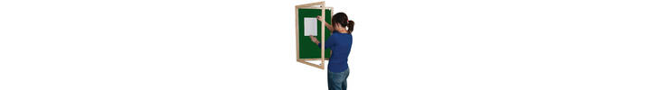 Lockable Wooden Framed Premium Felt Noticeboard - DARK GREEN.jpg