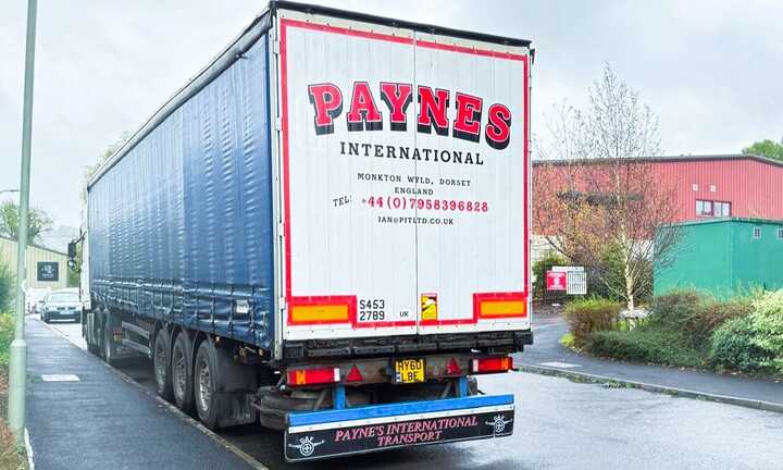 Lorry Graphics for Paynes International Transport Ltd