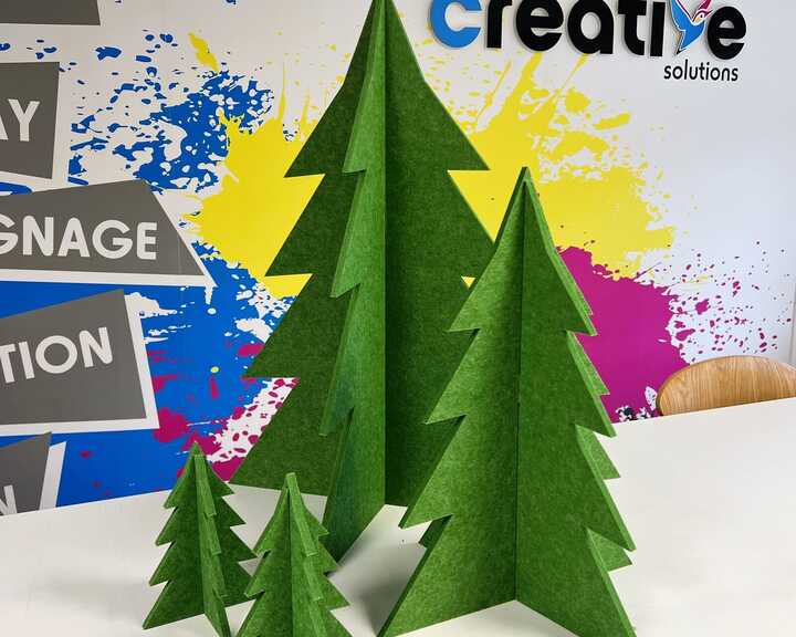 Polycolour Christmas Tree Display Stands