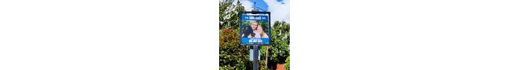 Printed ACM panel double sided hanging pub sign for wedding.jpg