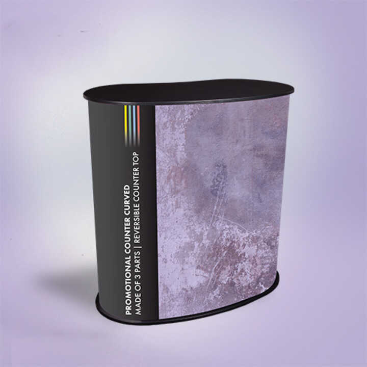 Curved Promotional Counter