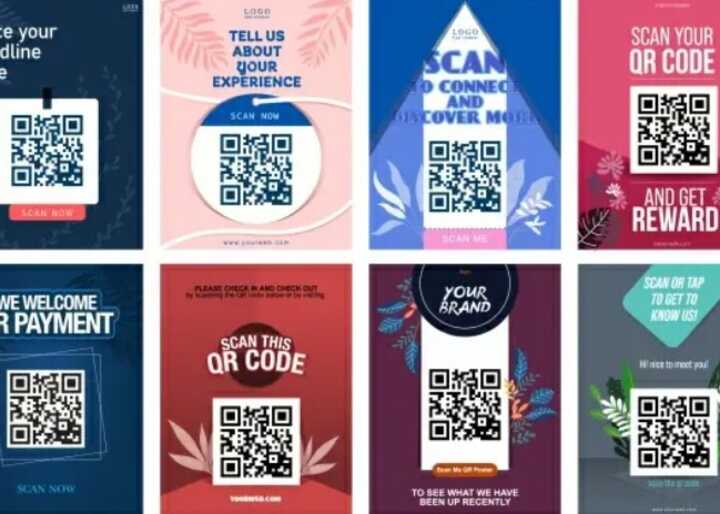 QR Code Poster Designs by https://all-free-download.com/