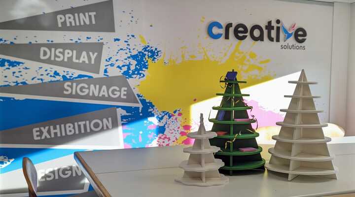 Polycolour Christmas Tree Display Stands