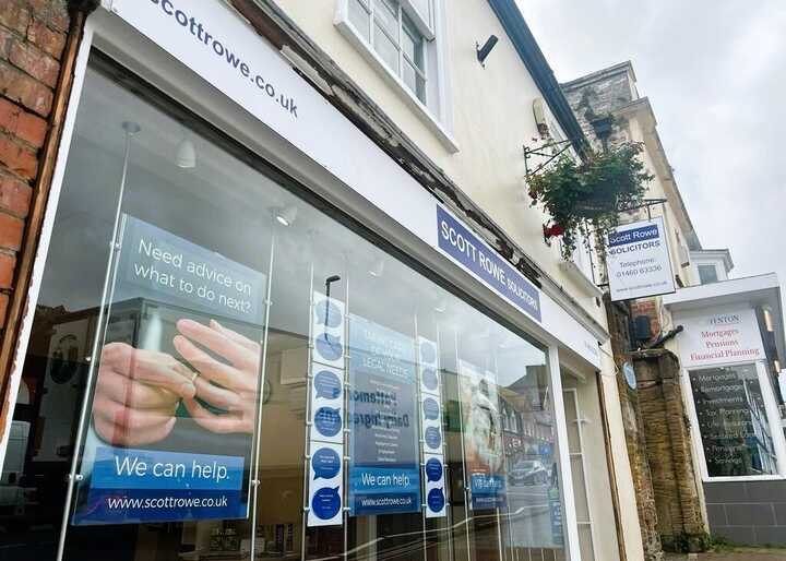 Business Fascia Sign & Projecting Sign Panel for Scott Rowe Solicitors