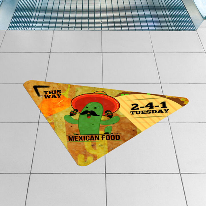 Signtac Self-Adhesive Floor Graphic in a shop showing mexican food artwork.jpg