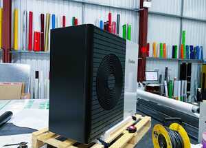 Matt Black Wrapped Vaillant aroTHERM Plus Air Source Heat Pump