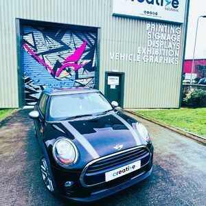 Replicated & Replaced Custom Mini Cooper Vinyl Bonnet Stripes Replicated & Replaced Custom Mini Cooper Vinyl Bonnet Stripes