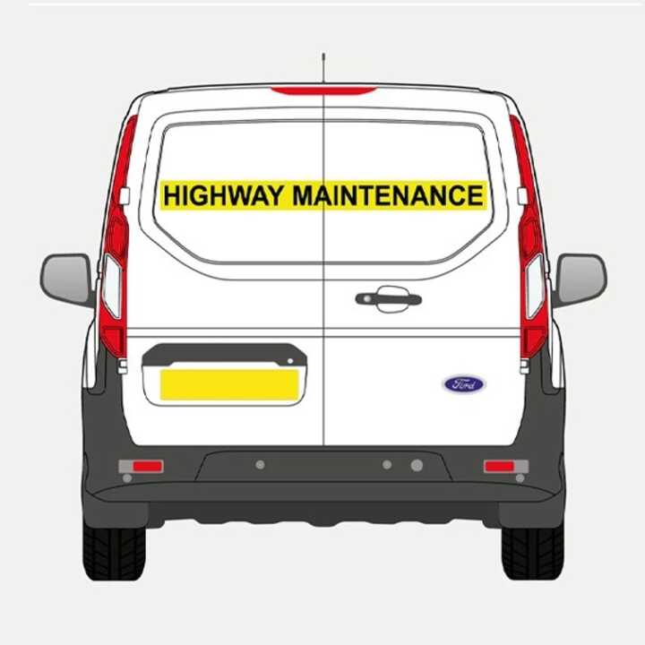 Highway Maintenance Sticker