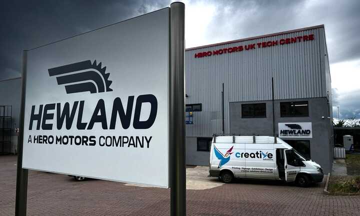 New Technical Centre Industrial Unit Signage for Hewland Engineering