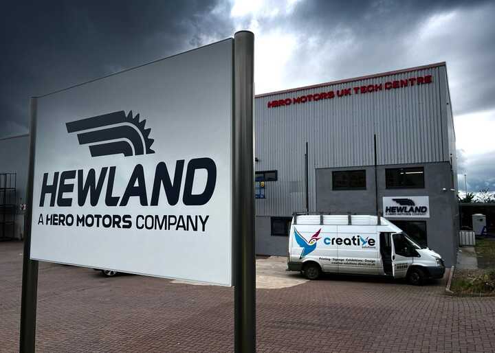New Technical Centre Industrial Unit Signage for Hewland Engineering