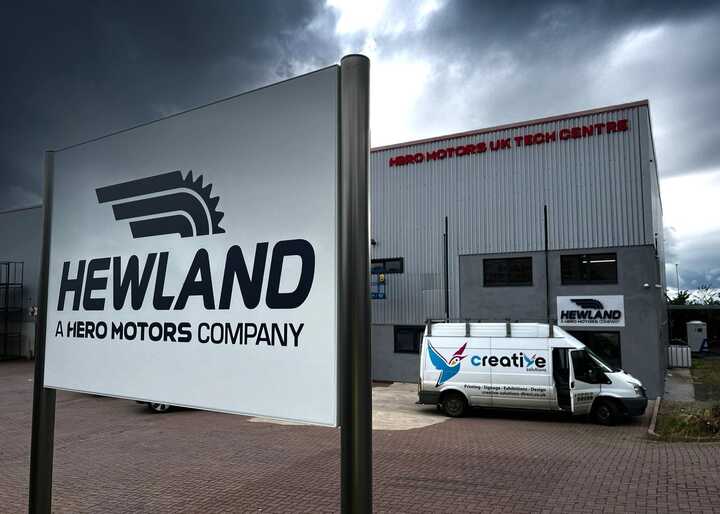 A complete signage package for Hewland Engineerings' new Technical Centre in Southam