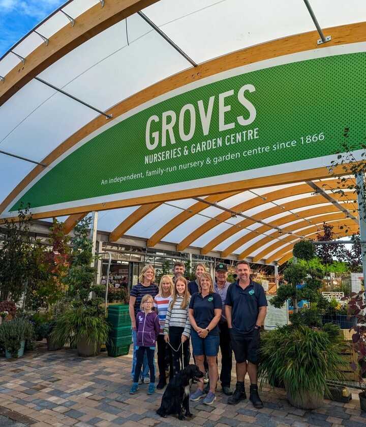 The Groves Nurseries Team showing of their new signage on social media!