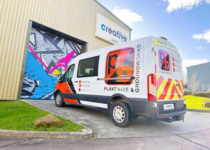 Vehicle Graphics for PB Plant Hire Ltd