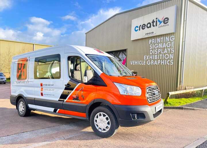 Complete Bonnet Wrap and Vehicle Graphics for PB Plant Hire