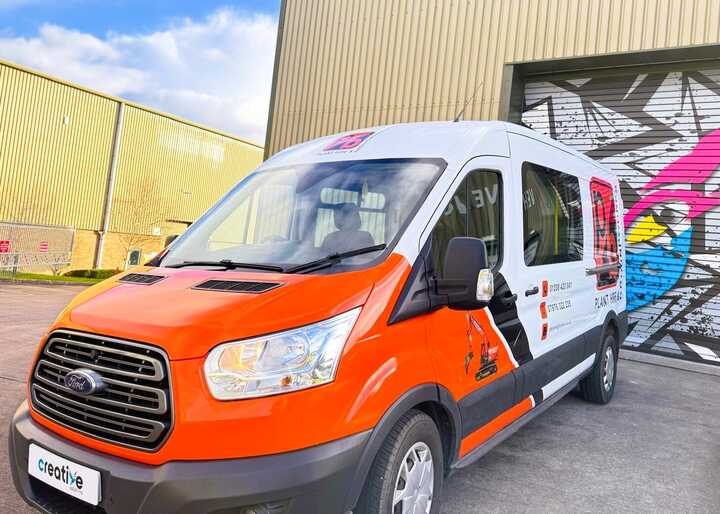 Complete Bonnet Wrap and Vehicle Graphics for PB Plant Hire