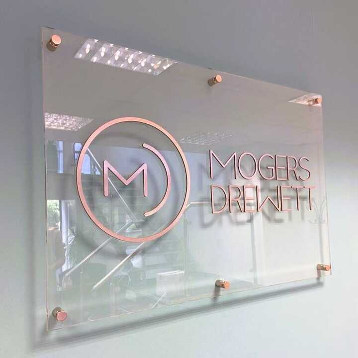 Wall Mounted Acrylic Signs