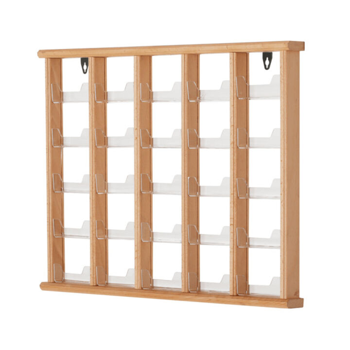 Wall Mounted Wooden Card Holder Rack.png