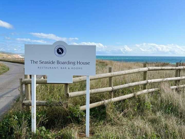 Aluminium Site Signage for The Seaside Boarding House