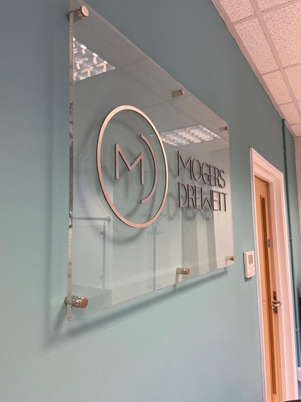 Acrylic Logo Panels For Mogers Drewett