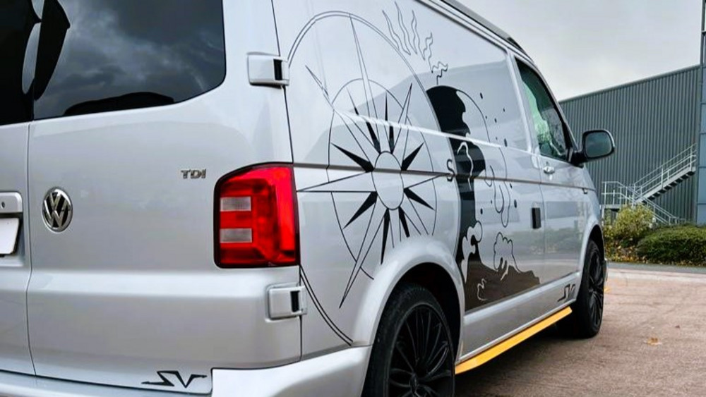 Custom Vehicle Cut Vinyl Graphics for Private Client's VW Transporter