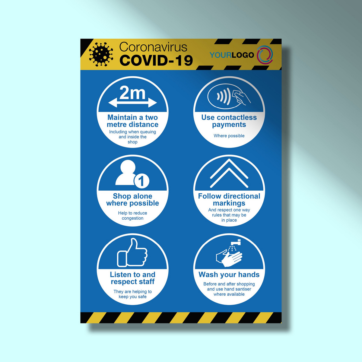 Coronavirus Covid 19 Site Safety Printed Posters