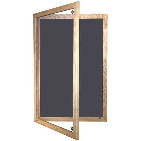 Lockable Wooden Framed Forbo Nairn Notice Board