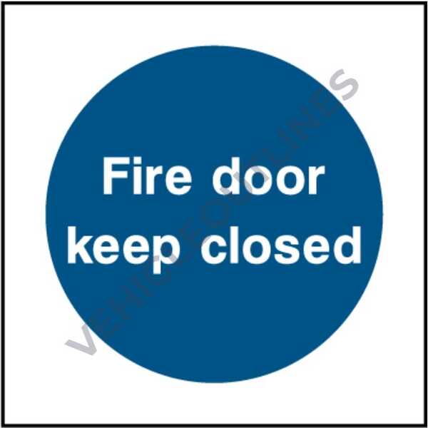 Fire Door Keep Closed Sign