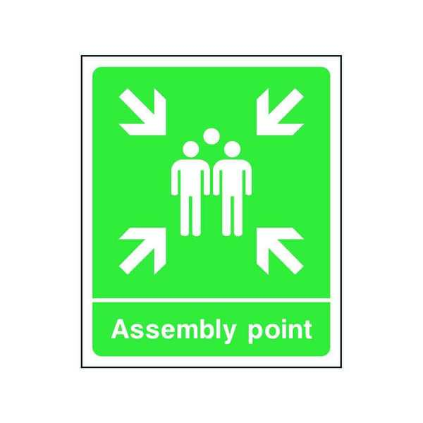 Assembly Point With Arrows & People Icon