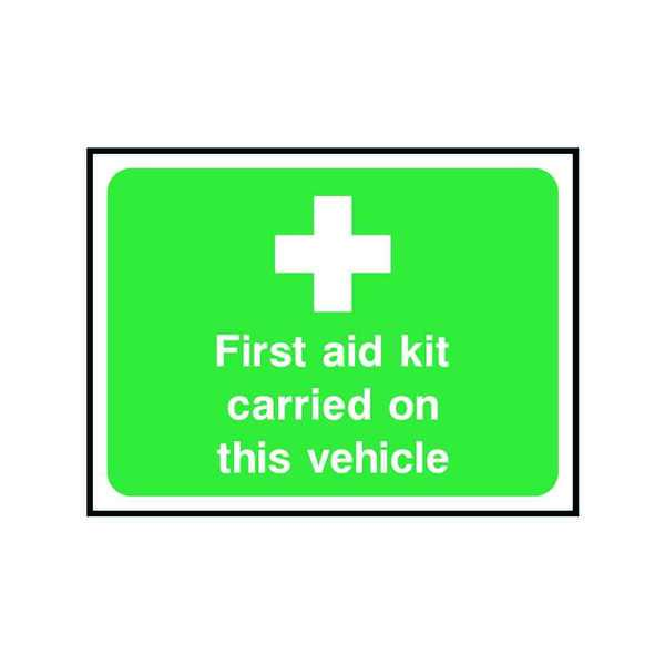 First Aid Kit Carried On This Vehicle