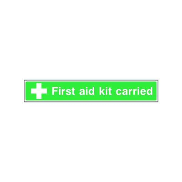 First Aid Kit Carried Vehicle Sticker