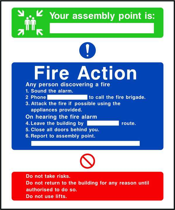 Fire Action / Assembly Point Call Point Sign