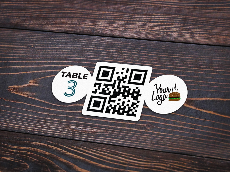 QR Code Stickers for Restaurants and Bars