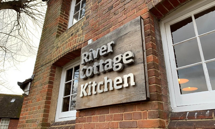 Stand Off Lettering Signage At River Cottage Winchester